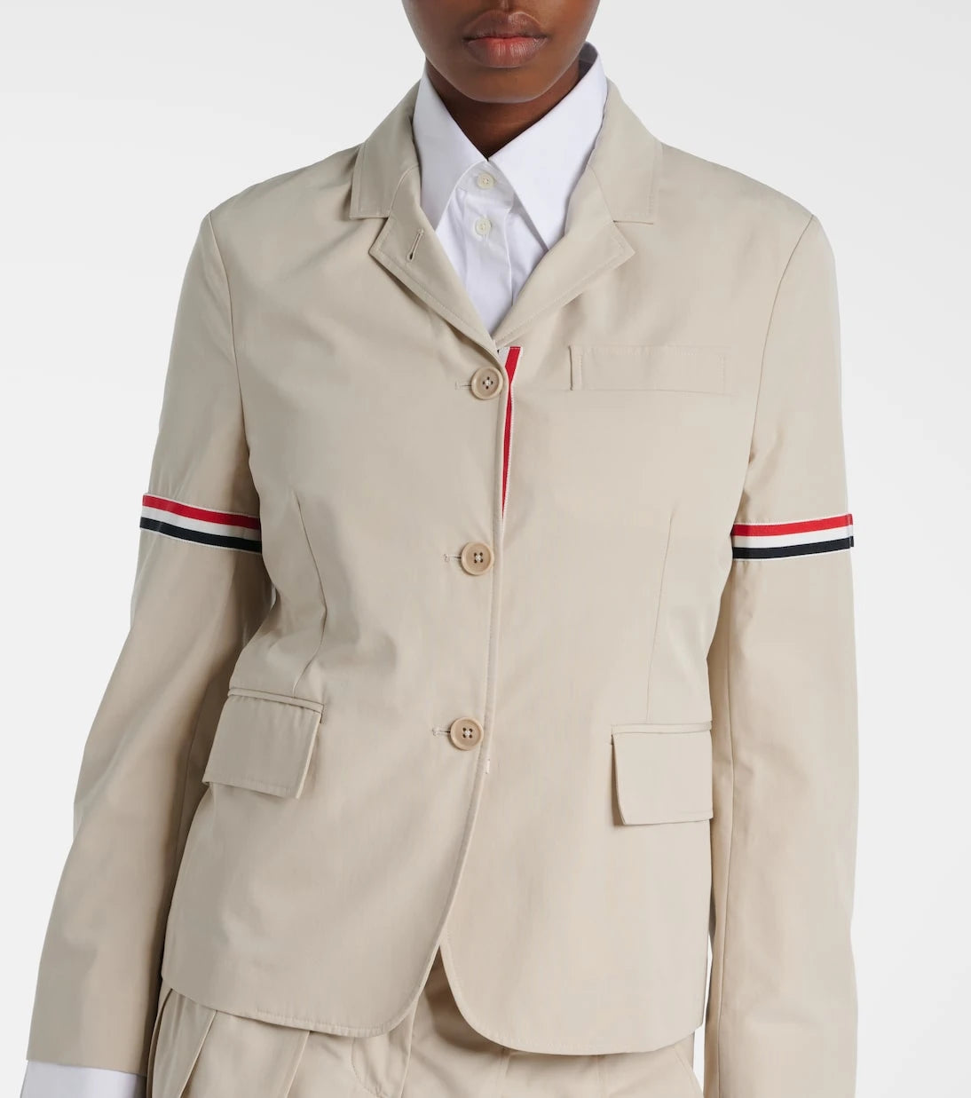 Thom Browne - 4-Bar cotton jacket