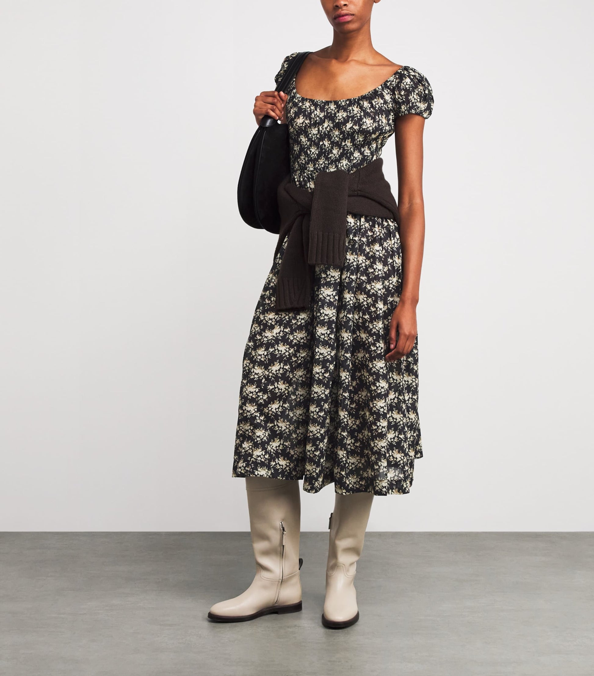 DÔEN Multi Organic Cotton Quinley Midi Dress