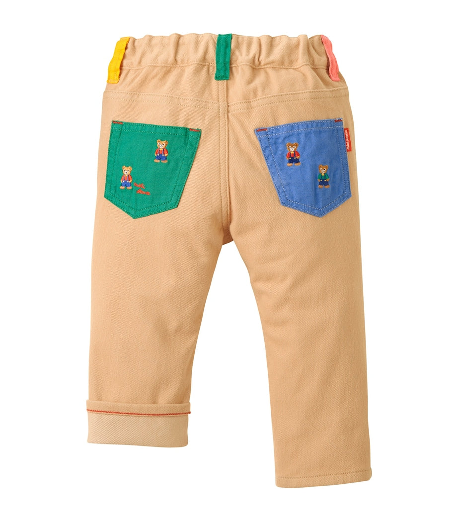 Cotton Embroidered Jeans (2-5 Years)