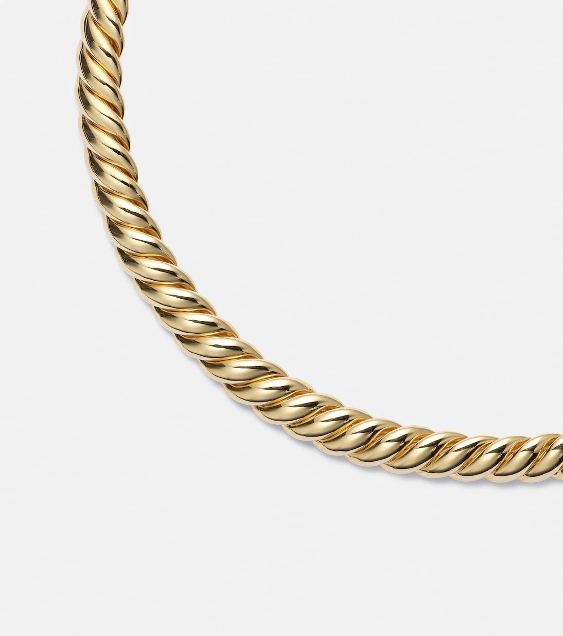 David Yurman - قلادة كيبل منحوتة من الذهب عيار 18 قيراطًا