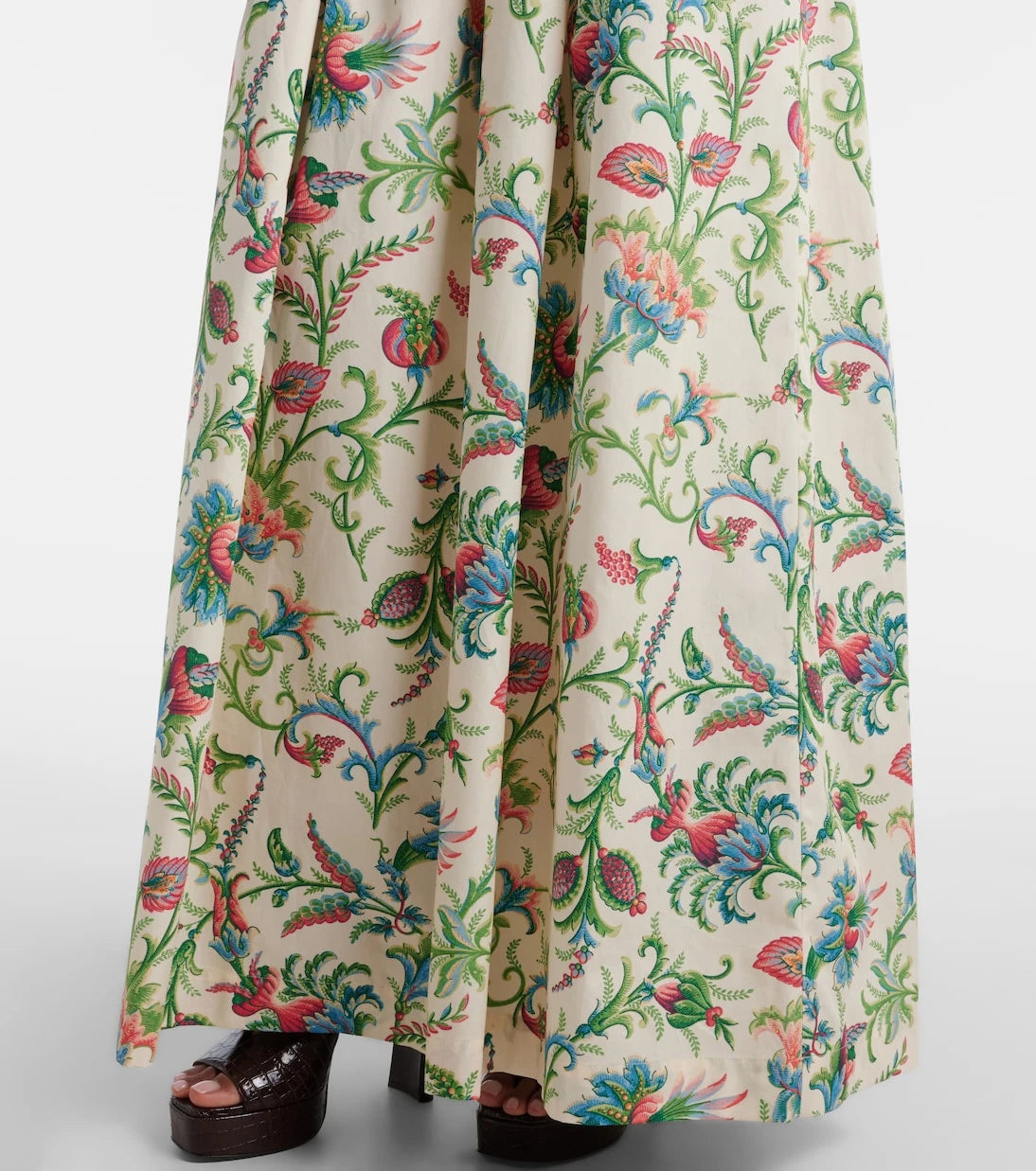 Etro - Floral cotton maxi skirt