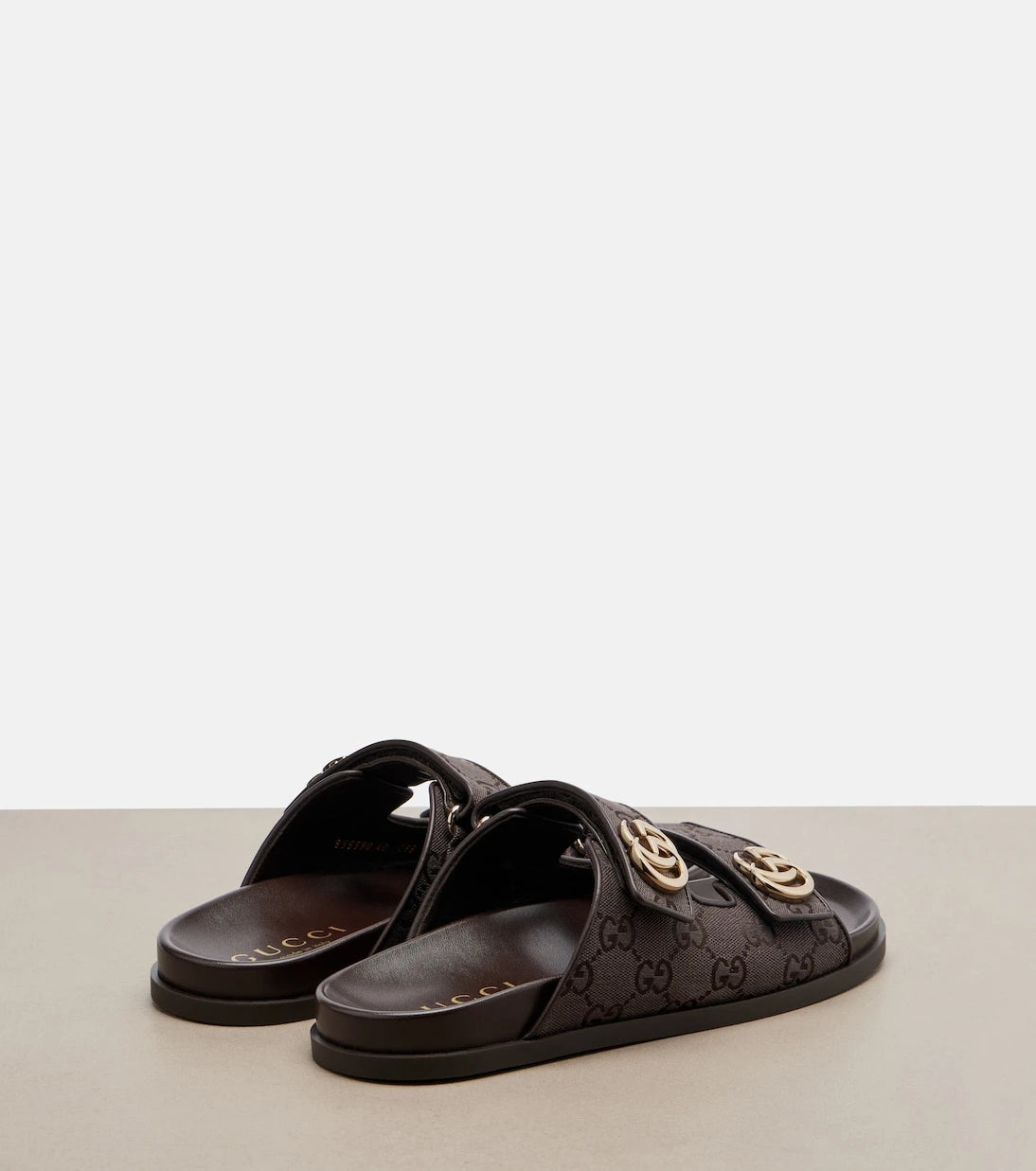 Gucci - Double G GG Canvas sandals