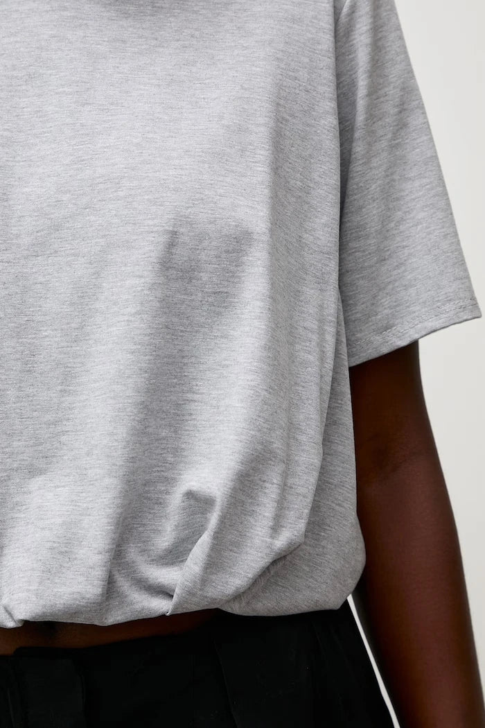 Pamuk ve elastan karışımlı kadın bluzu