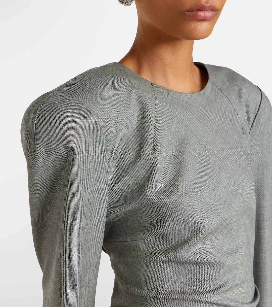 Magda Butrym - Wool tie-detail midi dress