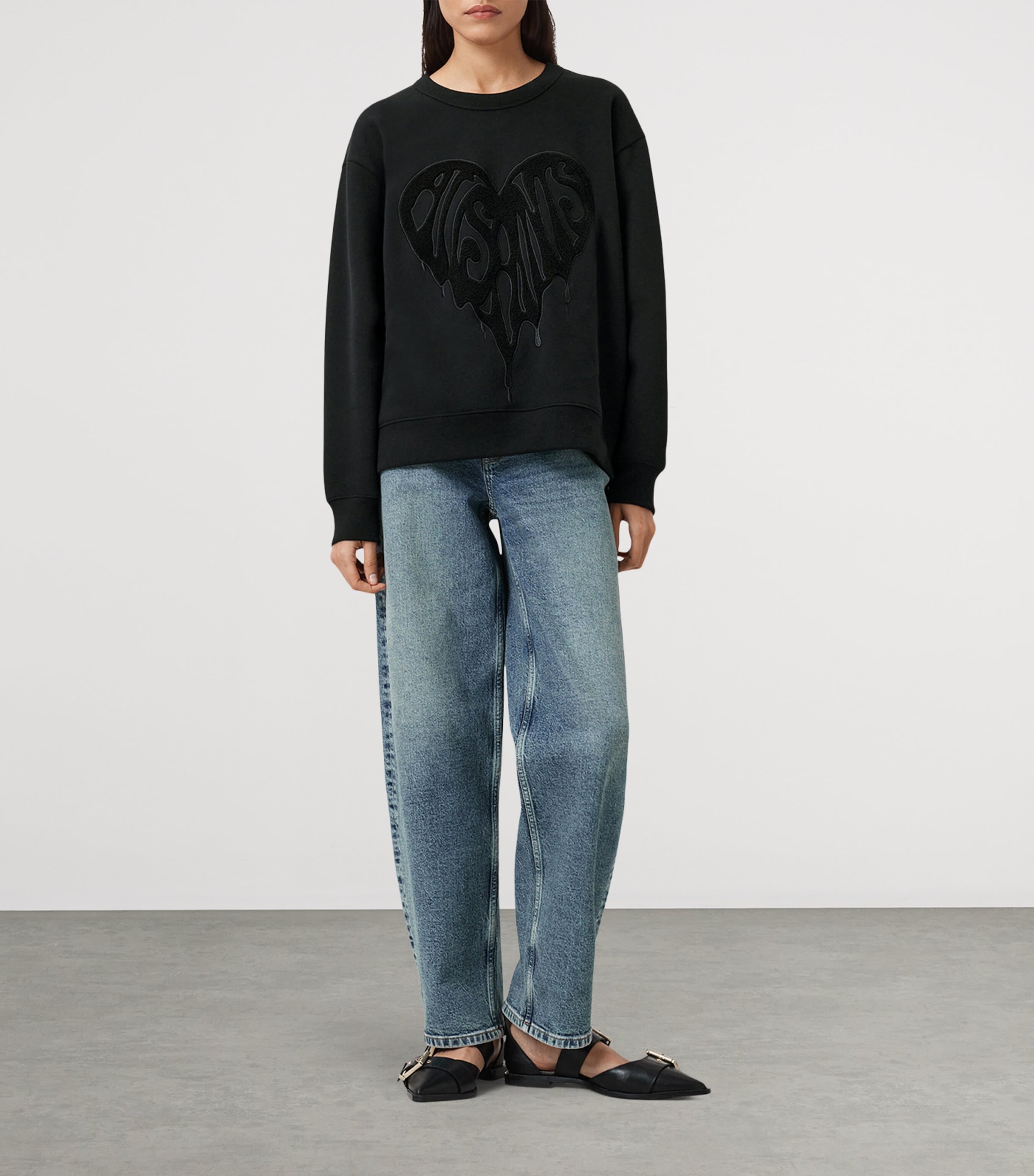 Organic Cotton Piper Sweatshirt BLACK