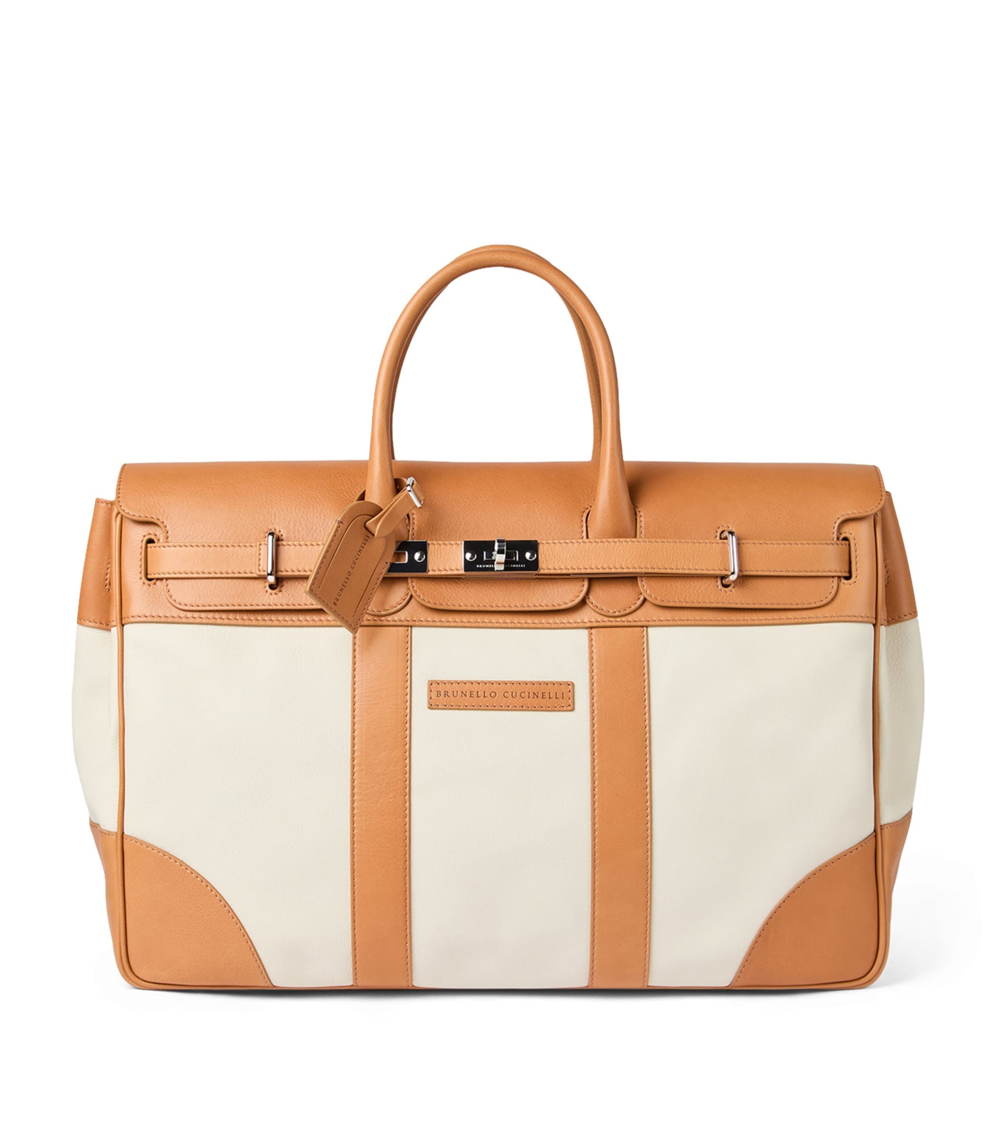 Brunello Cucinelli Leather Country Holdall