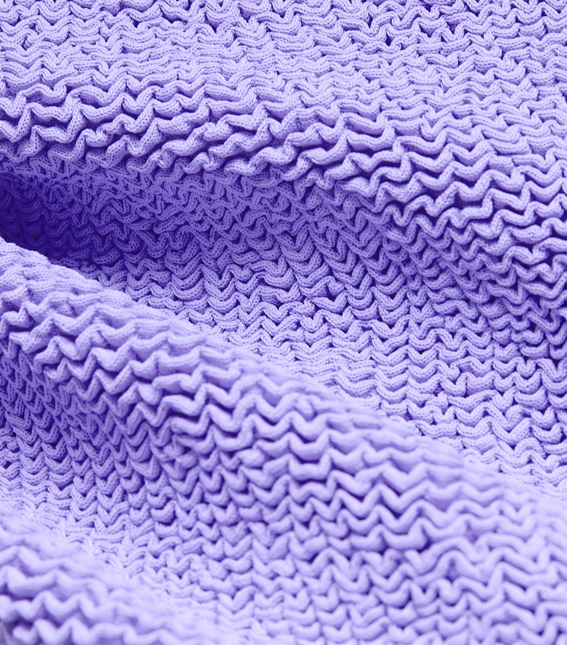 Purple Square-Neck Swimsuit