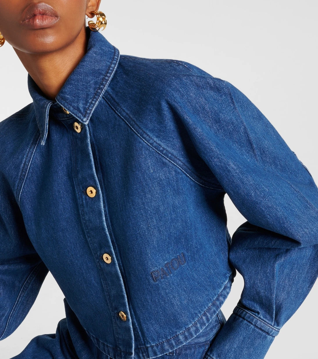 Patou - Cropped denim shirt