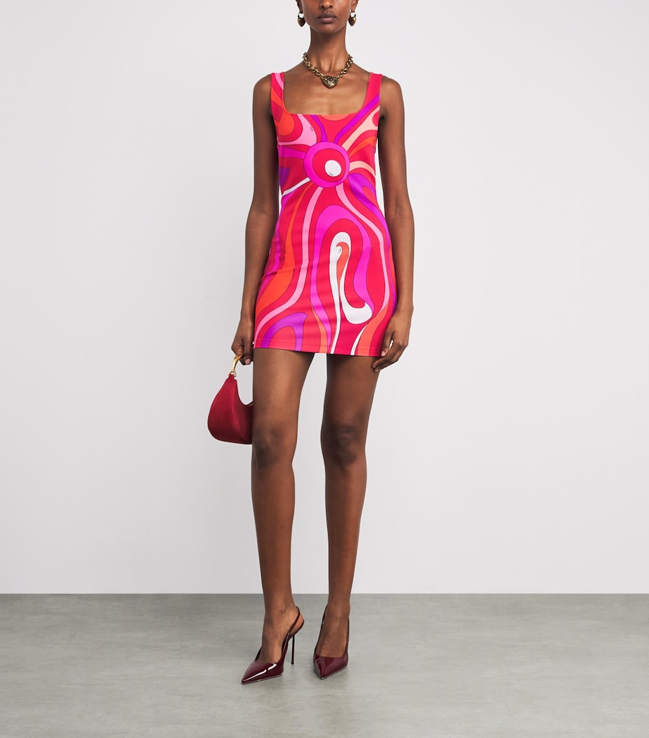 PUCCI Multi Jersey Iride Print Mini Dress