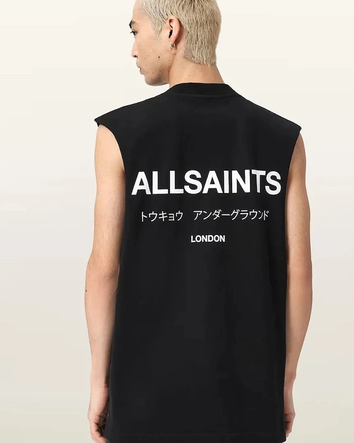 AllSaints тениска мъжка от памук UNDERGROUND