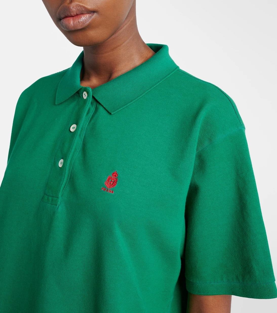 Prada - Cotton piqué polo shirt