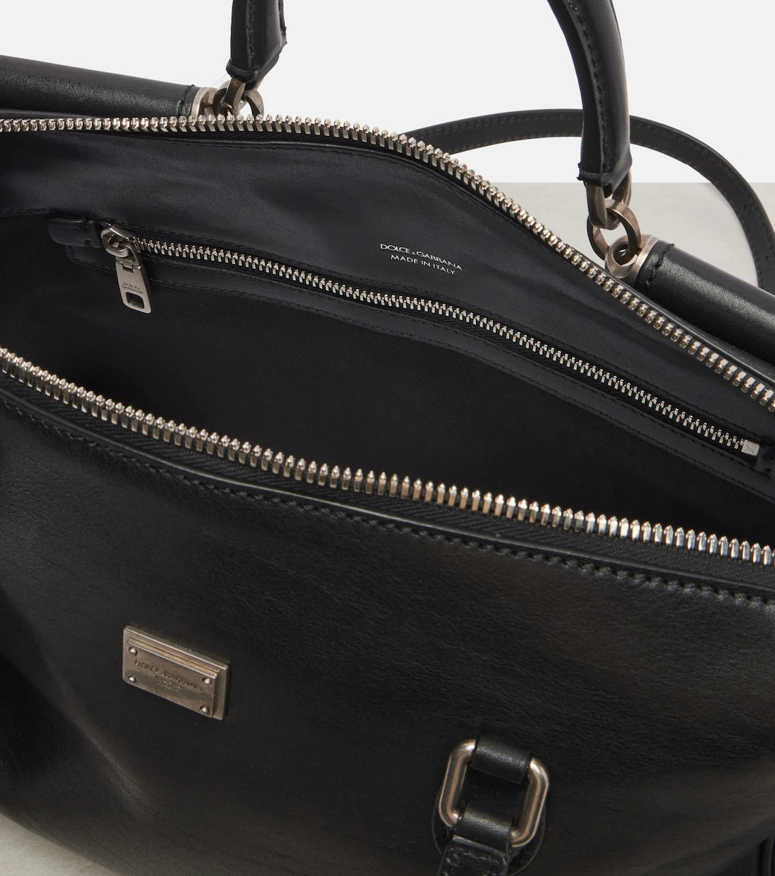 Dolce&Gabbana - Vittoria leather tote bag