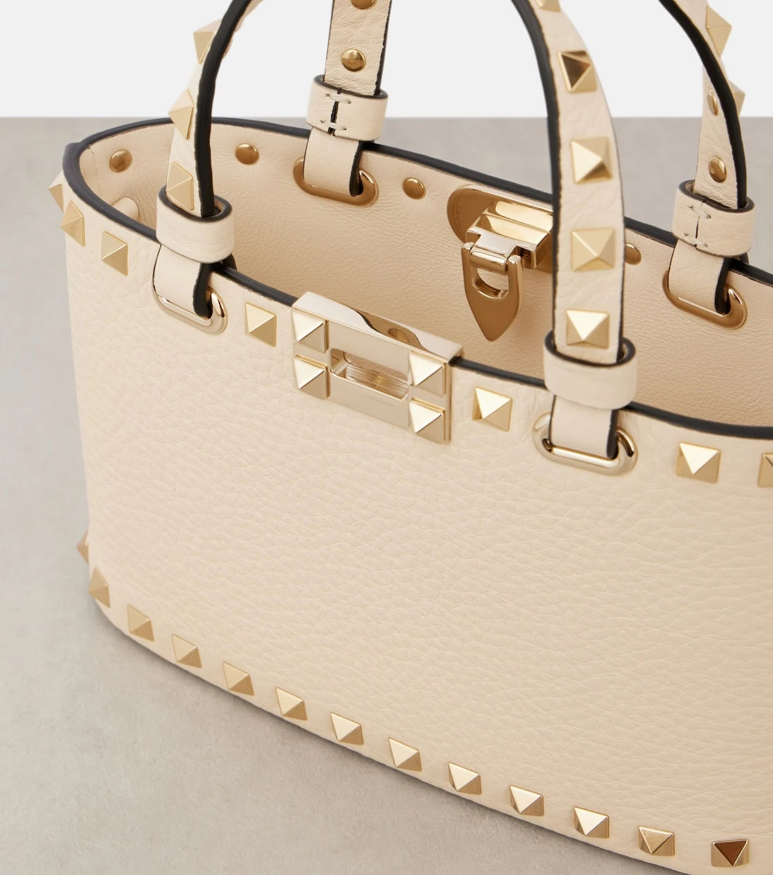 Valentino Garavani - Rockstud Mini leather tote bag