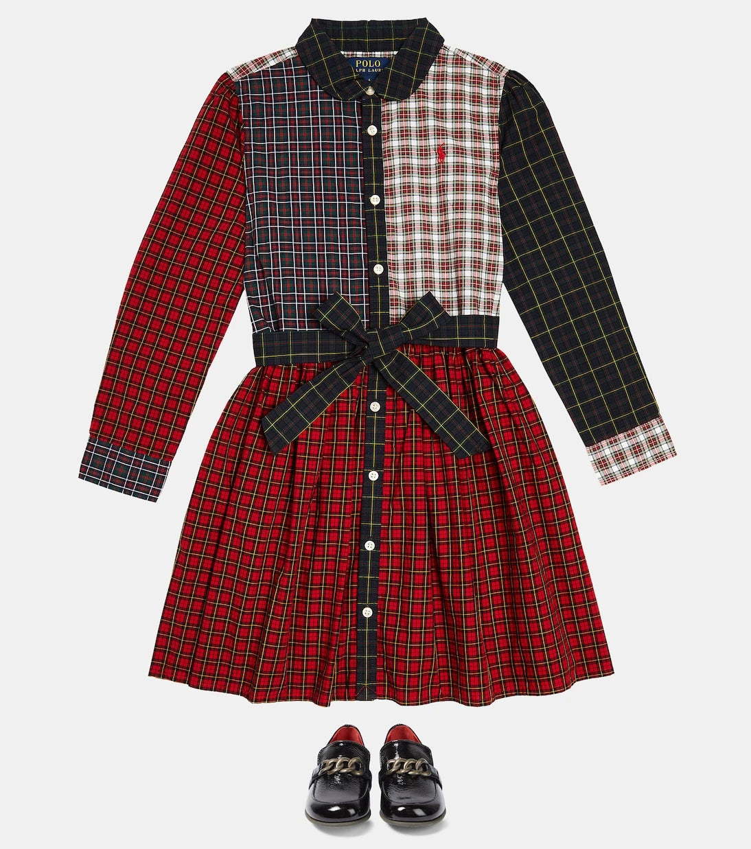 Polo Ralph Lauren Kids - Junia checked cotton dress
