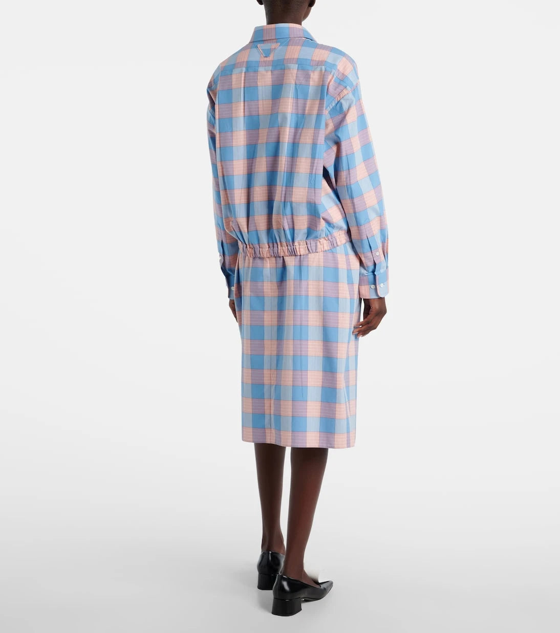 Prada - Checked cotton poplin shirt