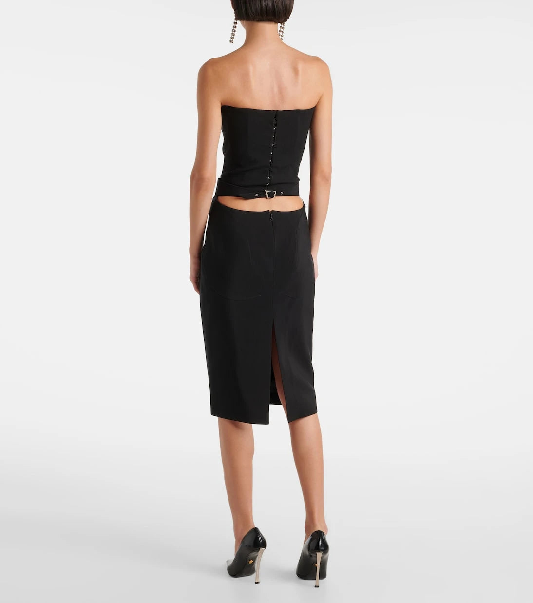 Mugler - تنورة قلم رصاص بفتحات