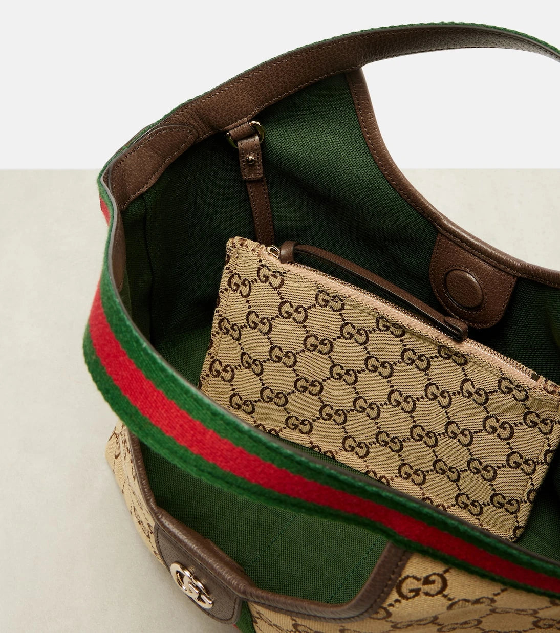 Gucci - حقيبة توت صغيرة غوتشي جيليو GG قماشية