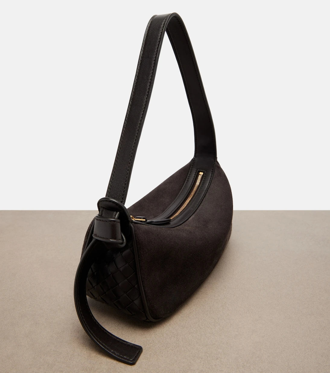 Bottega Veneta - Nodo Small suede shoulder bag