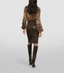 Dolce & Gabbana Multi Silk Leopard Print Blouse