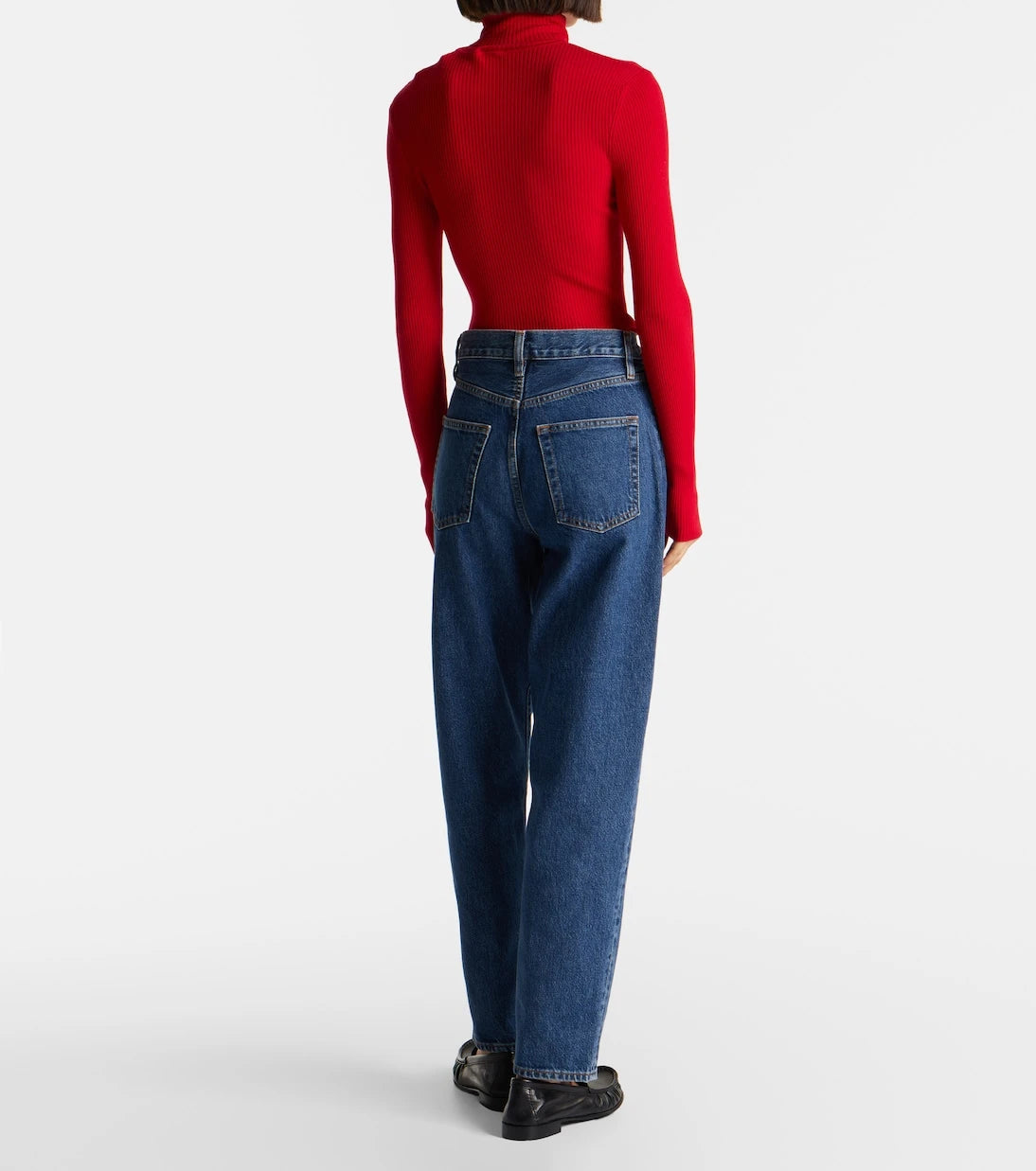 Frame - Neat high-rise straight jeans
