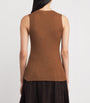 Johnstons Of Elgin Brown Superfine Cashmere Tank Top