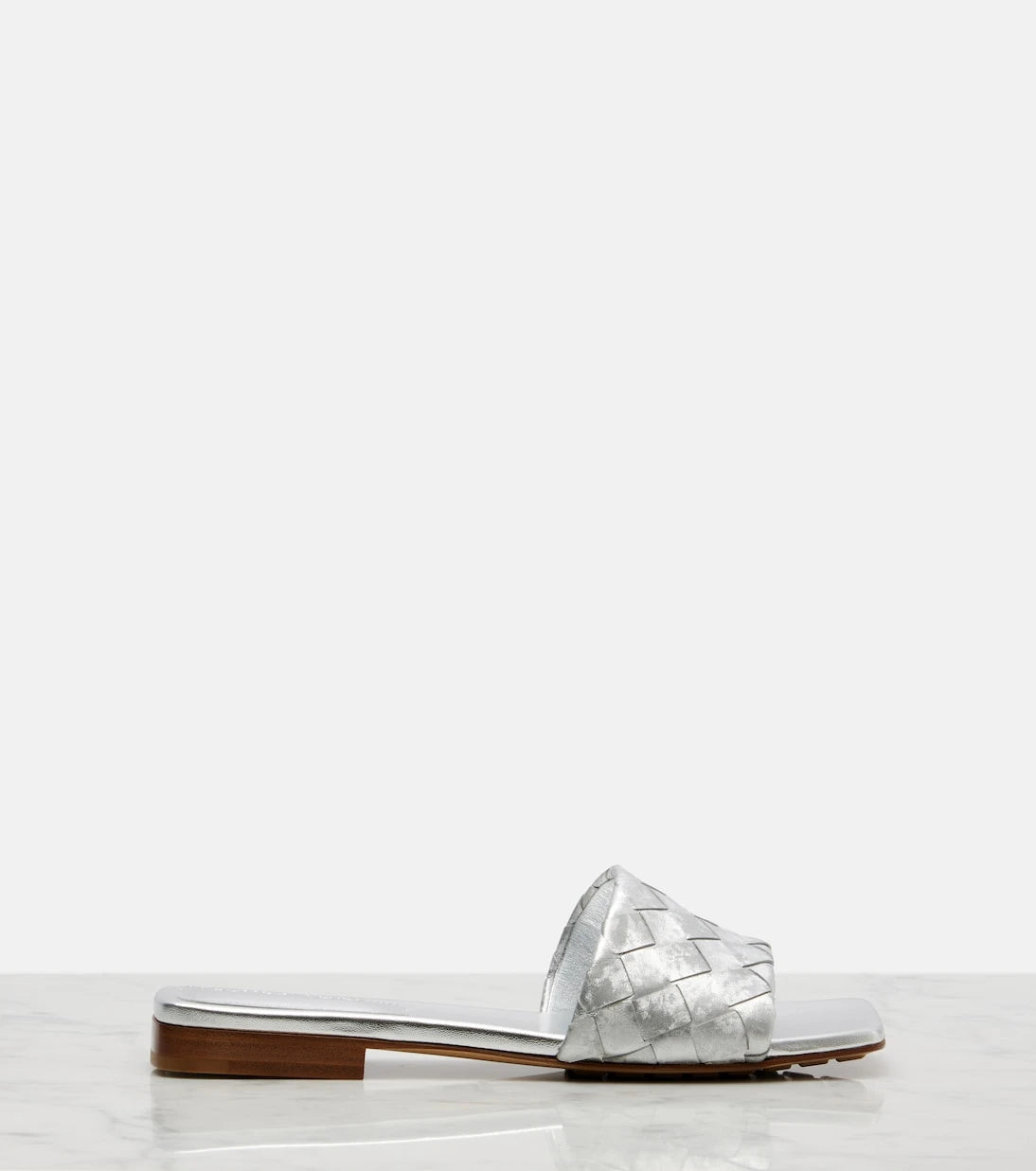 Bottega Veneta - Parco Intrecciato leather mules