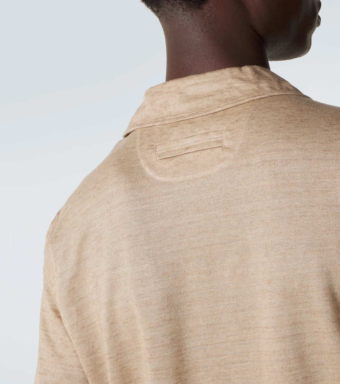 Zegna - قميص بولو من الكتان