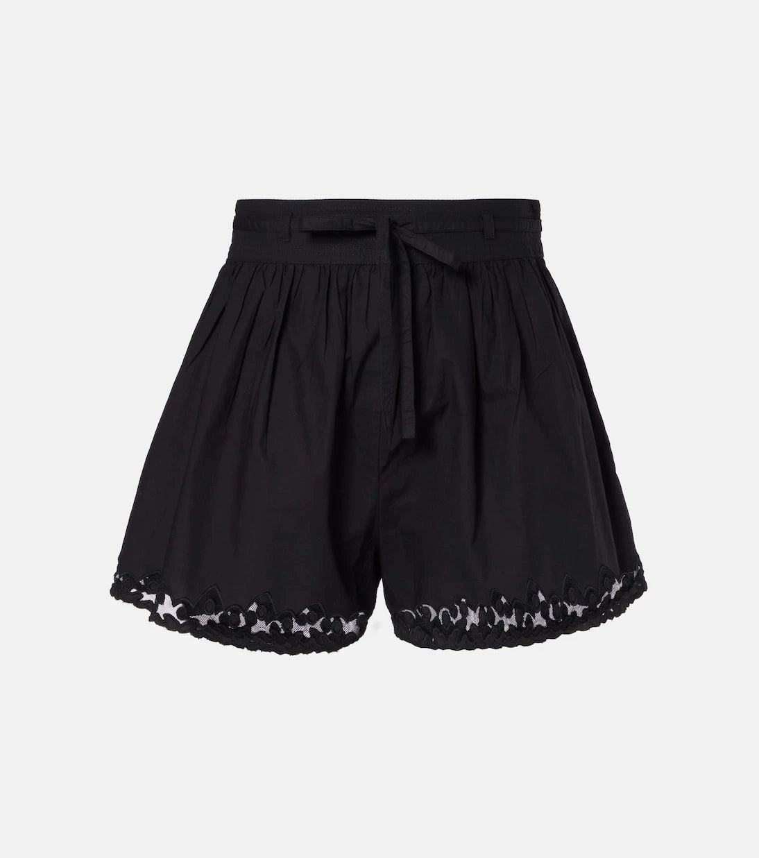 Ulla Johnson - Elowen embroidered cotton poplin shorts