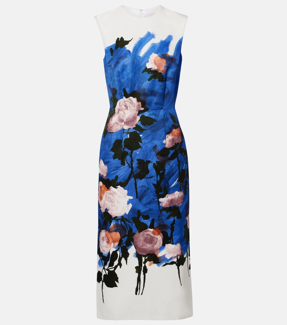 Erdem - Floral cotton-blend midi dress