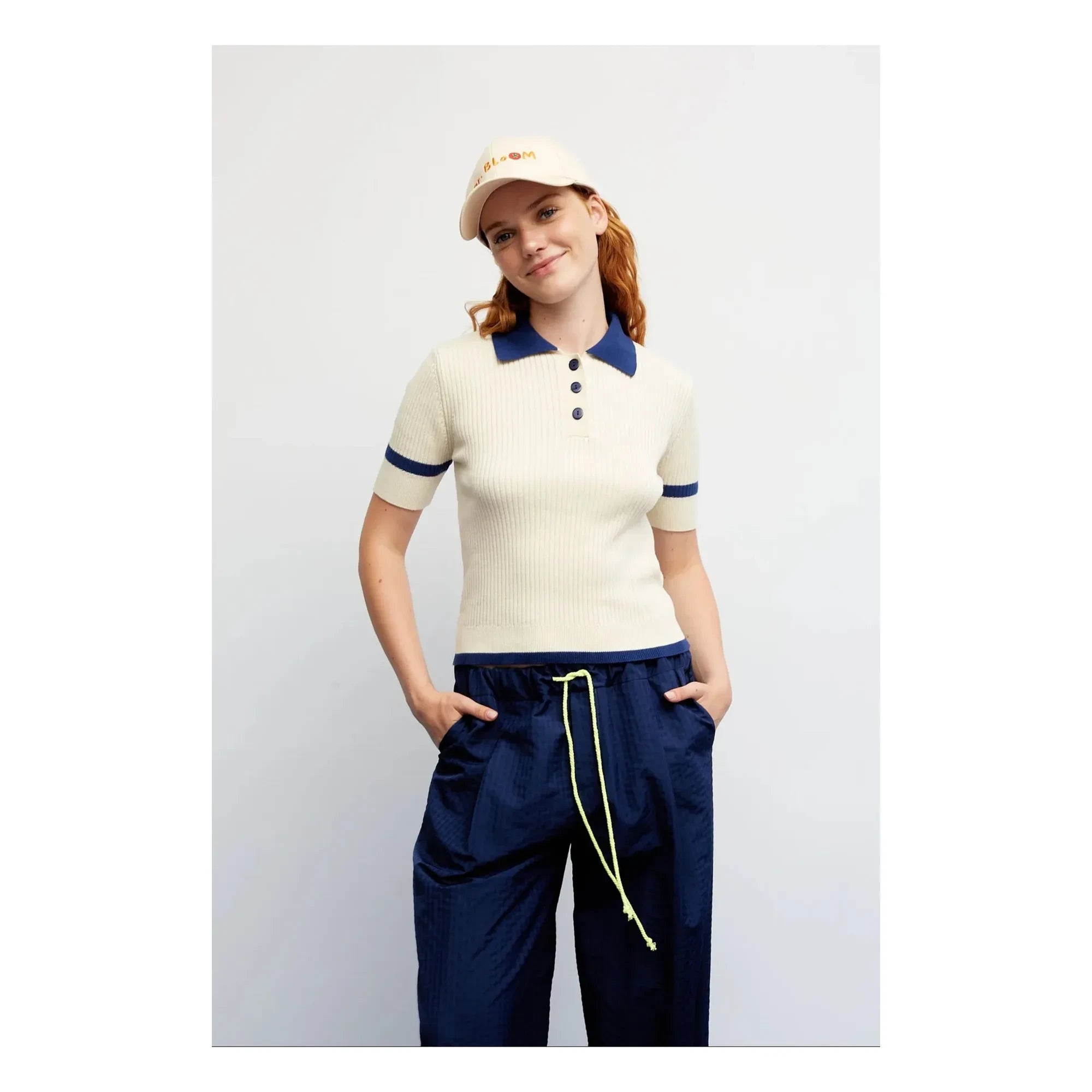 Dr Bloom - Trina Cotton polo shirt | Ecru