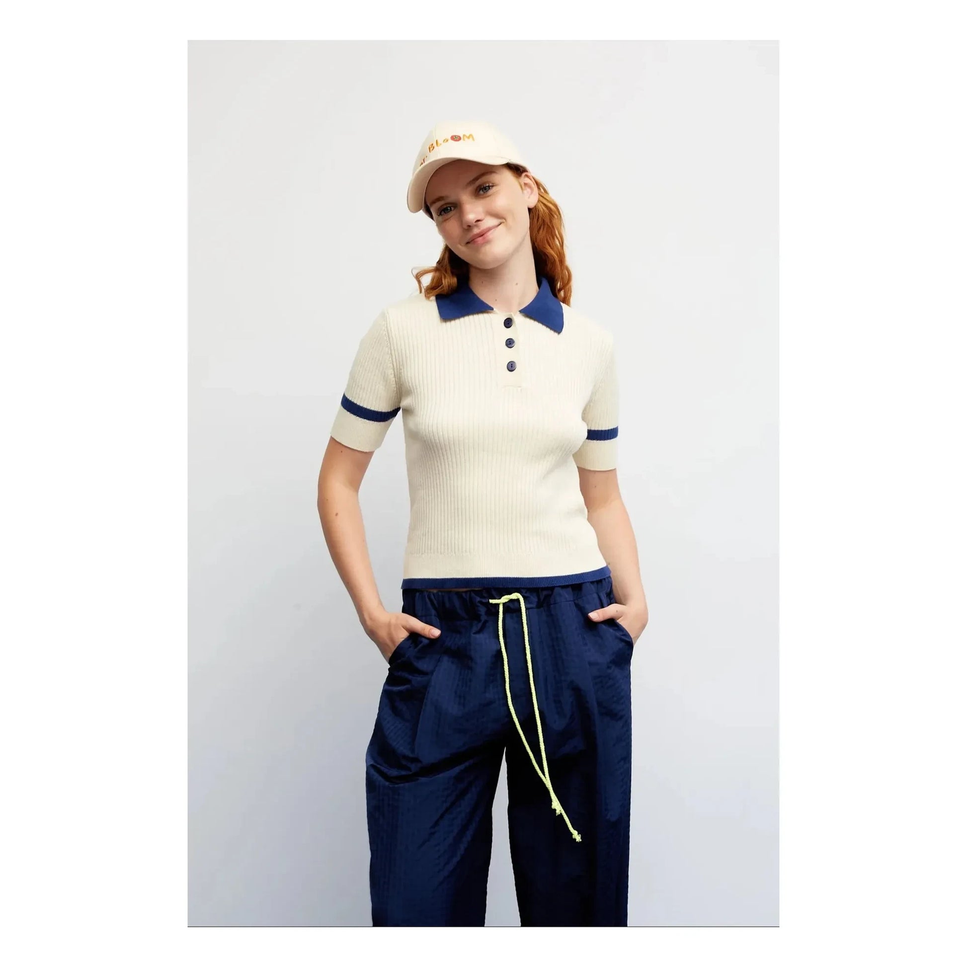 Dr Bloom - Trina Cotton polo shirt | Ecru