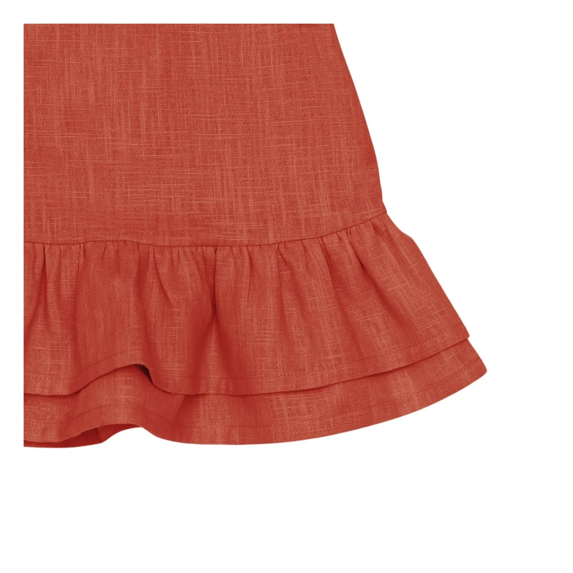 Donsje - Michelle Linen Dress | Faded red