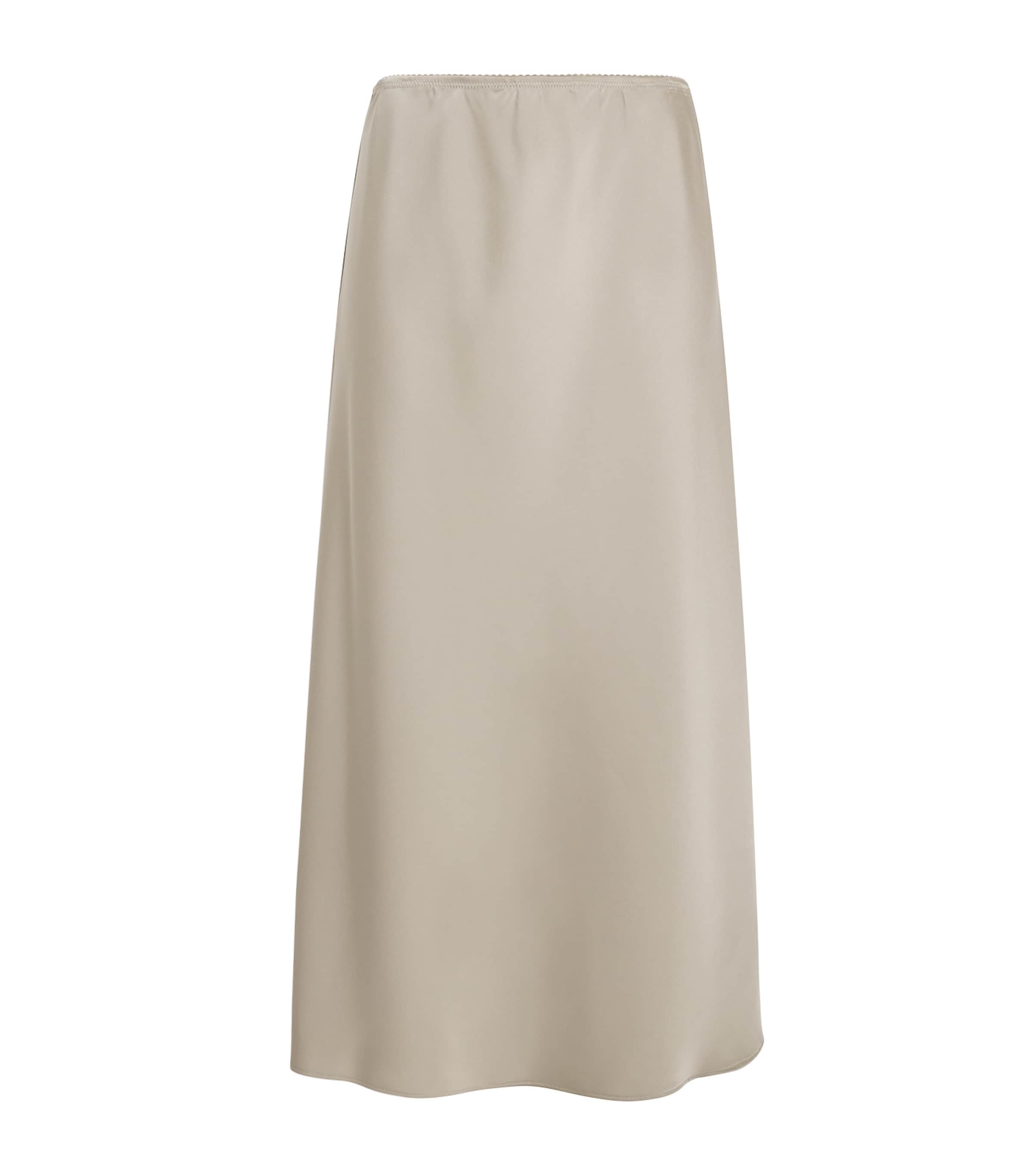 MAX&Co. Green Satin Midi Skirt