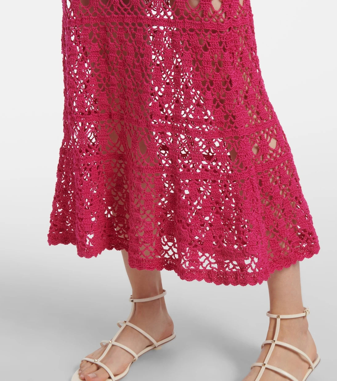 Anna Kosturova - Jennifer cotton crochet maxi dress
