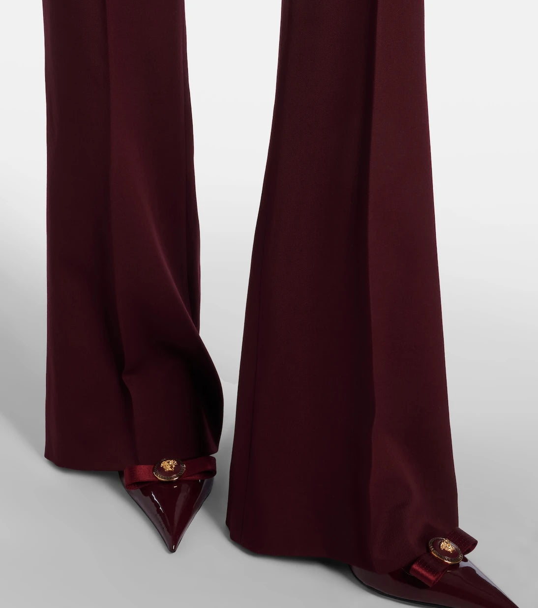 Versace - Wool flared pants