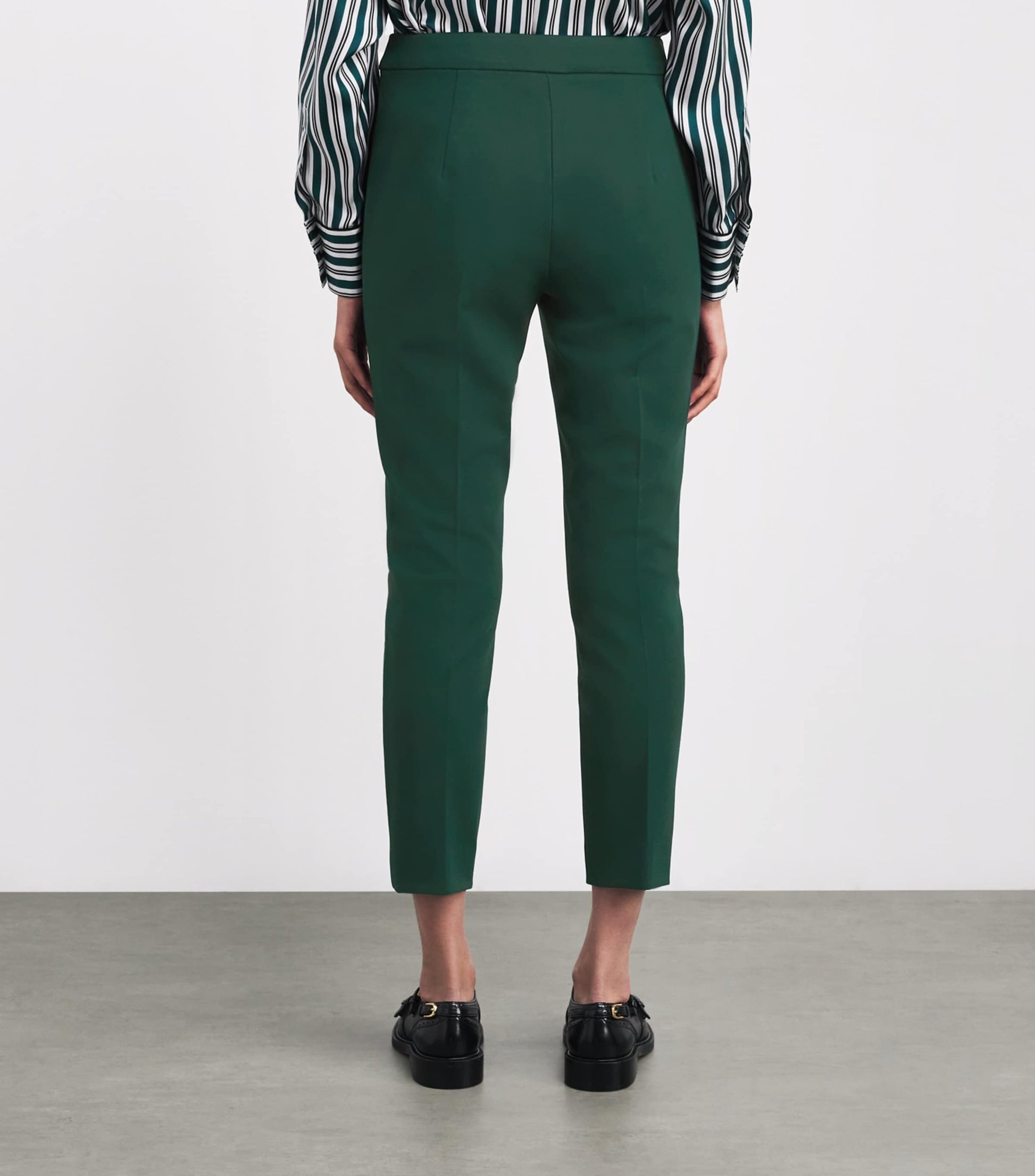 Green Tapered Trousers