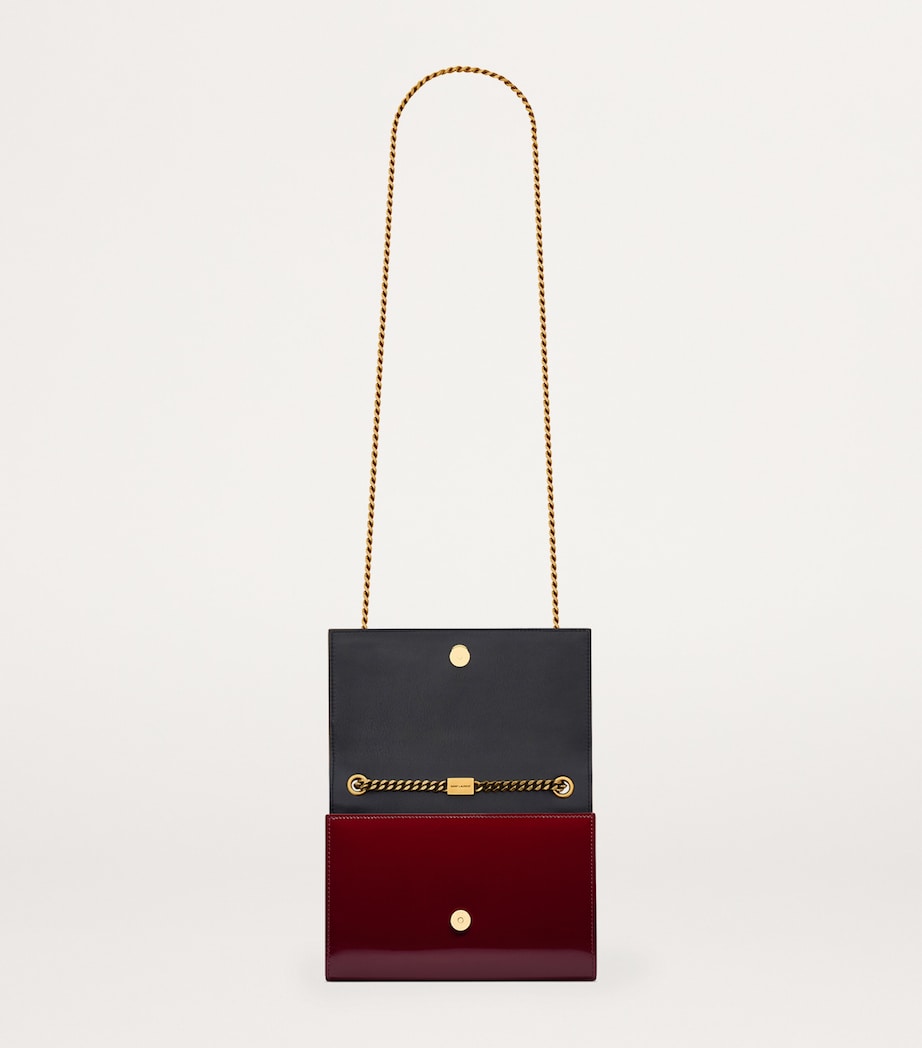 Saint Laurent Red Small Leather Kate Cross-Body Bag