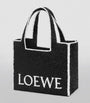 LOEWE Black x Paula's Ibiza Large Font Tote Bag