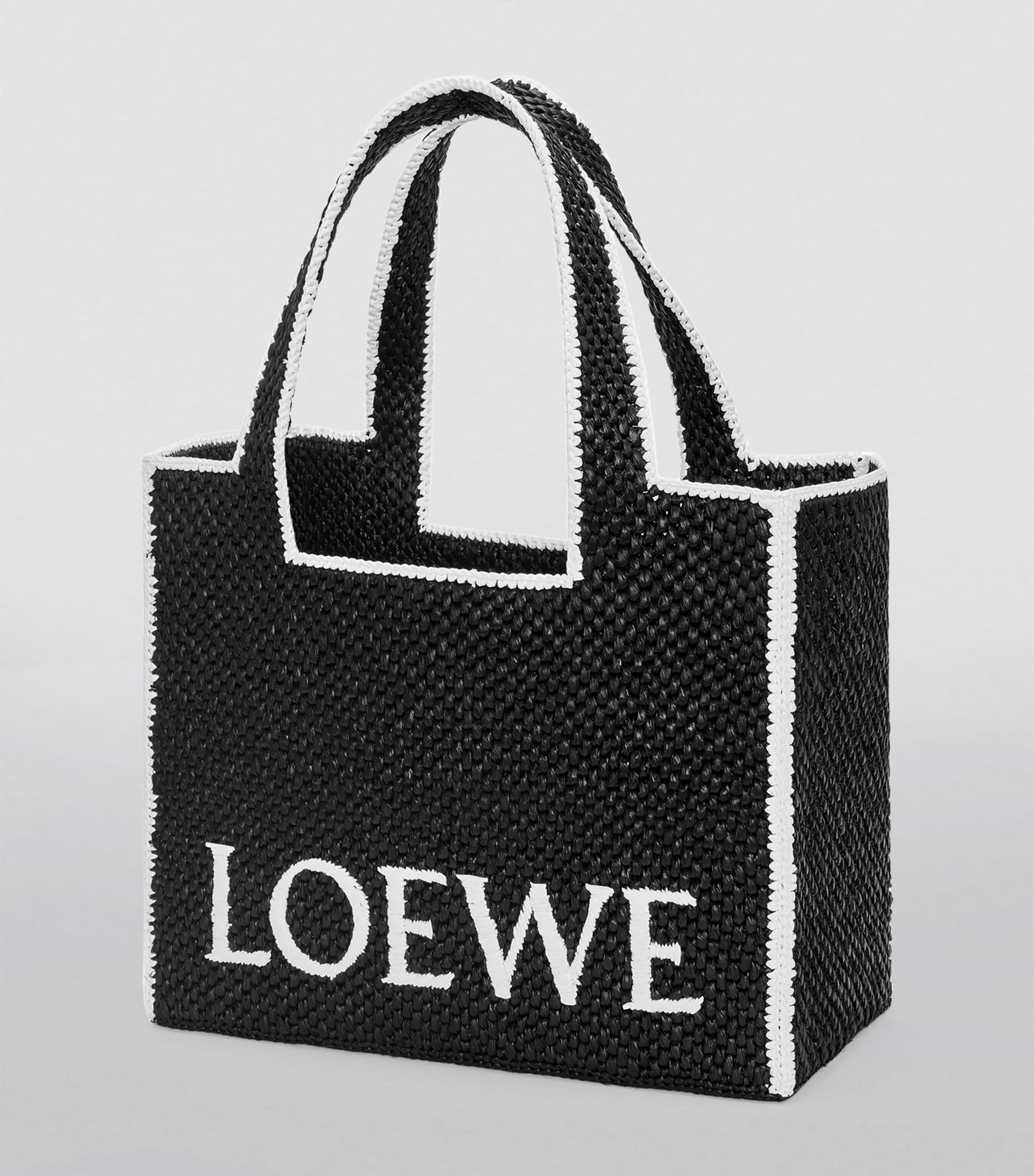 LOEWE Black x Paula's Ibiza Large Font Tote Bag