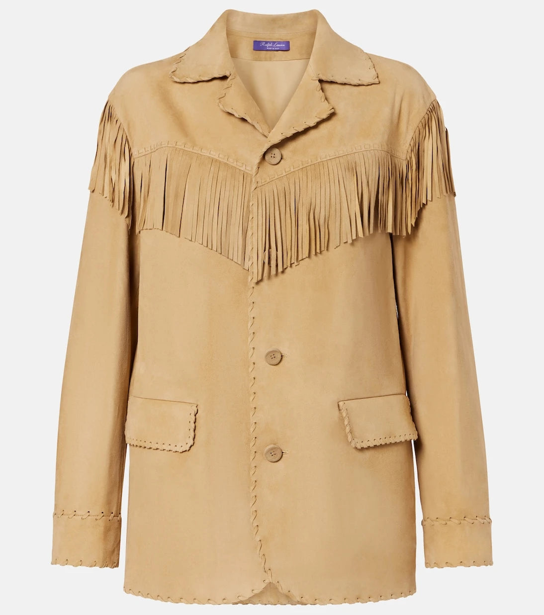 Ralph Lauren Collection - جاكيت رايلاند شمواه مزين بالأهداب