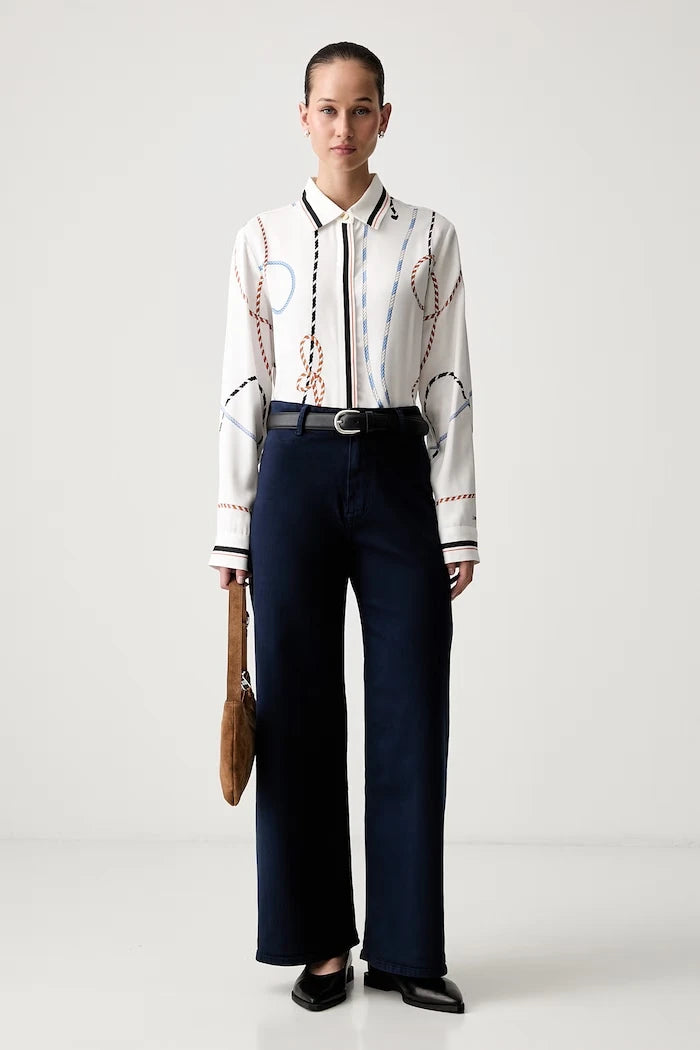 Tommy Hilfiger viskoz kadın gömlek