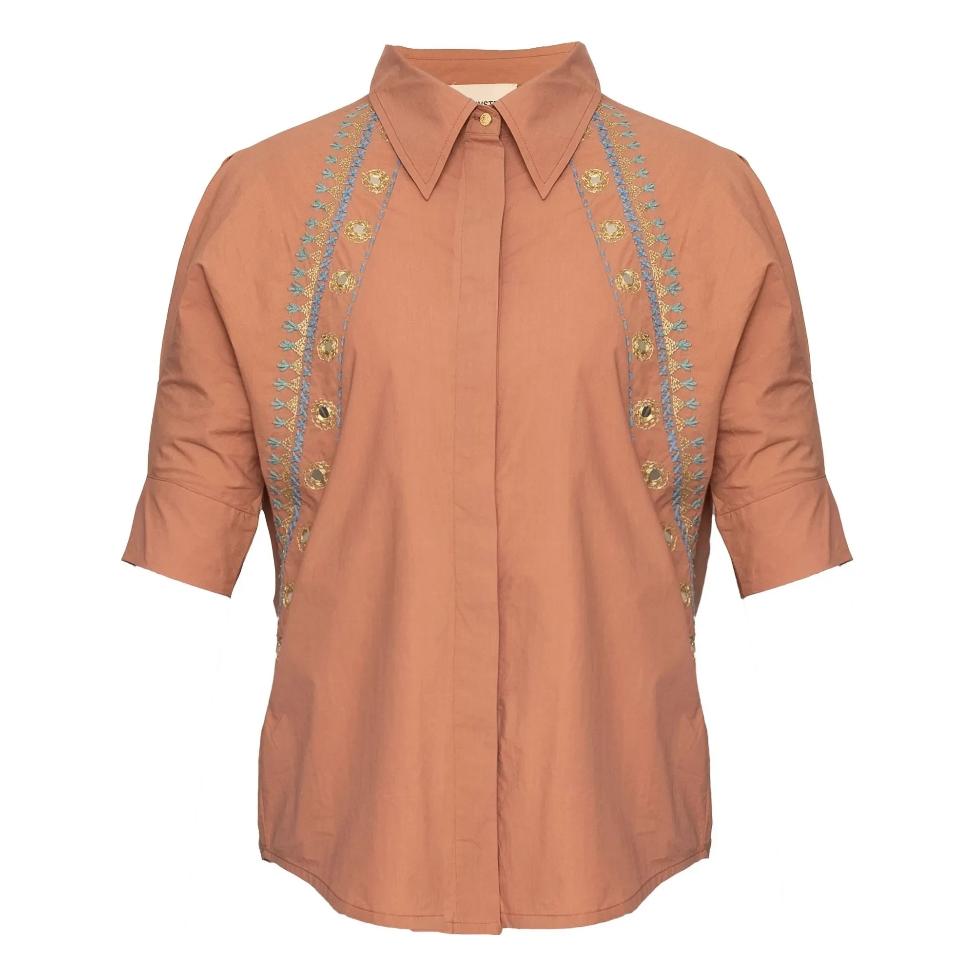 Virginie de Vinster - Los Angeles blouse | Terracotta