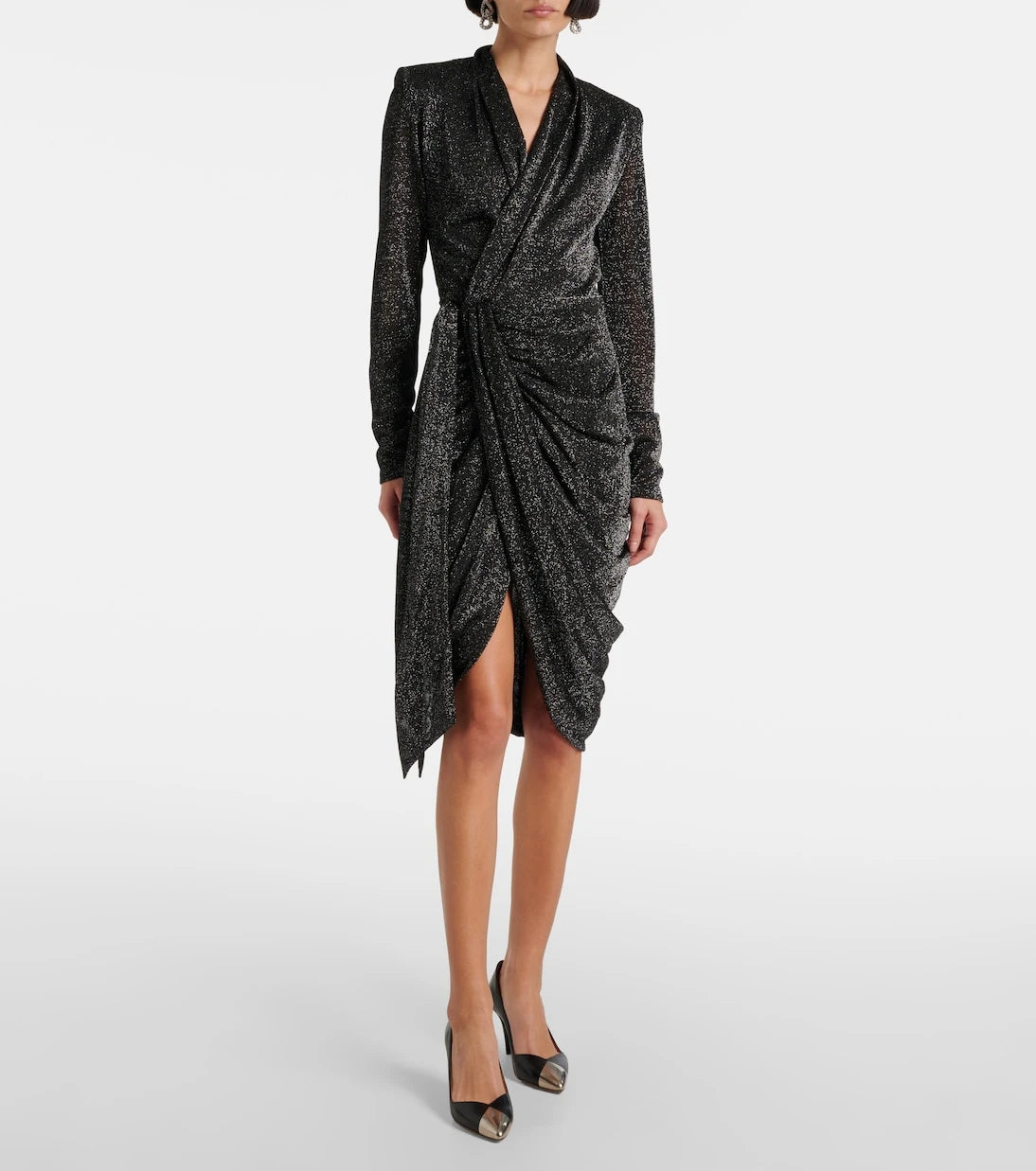 Isabel Marant - Cleora lamé wrap dress
