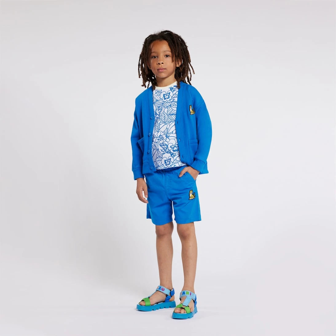Kenzo Kids - Cotton jersey Bermuda shorts