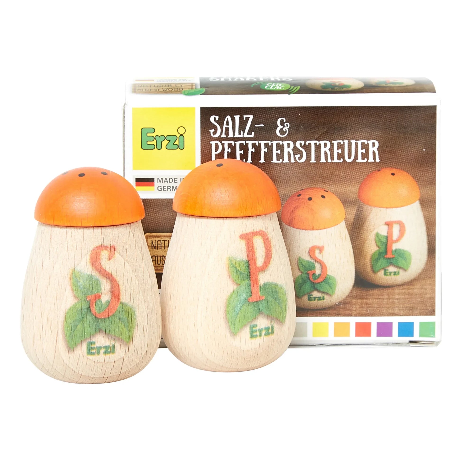 Erzi - Wooden Toy Salt & Pepper Shakers