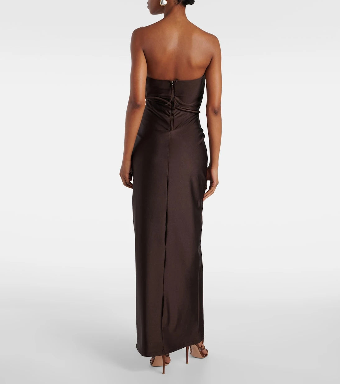 Adriana Degreas - Waves strapless maxi dress