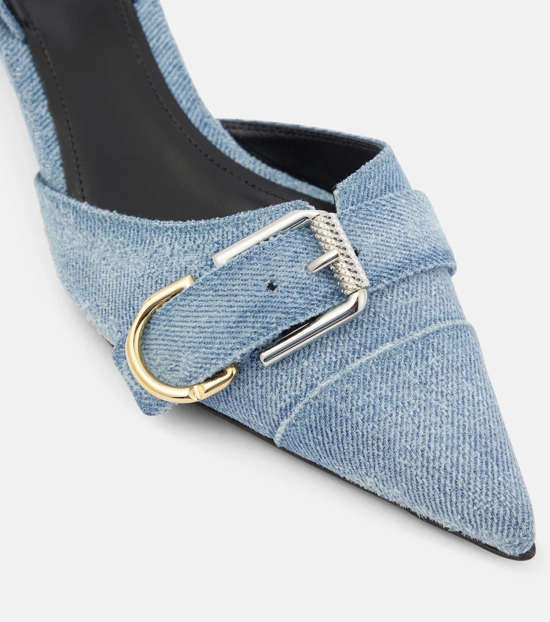 Givenchy - Voyou denim slingback pumps