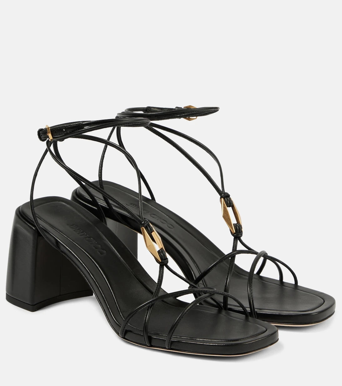 Jimmy Choo - Onyxia 70 leather sandals