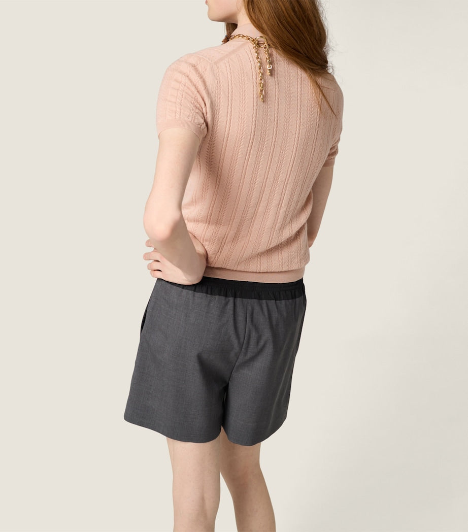 Nude Cashmere Polo Sweater