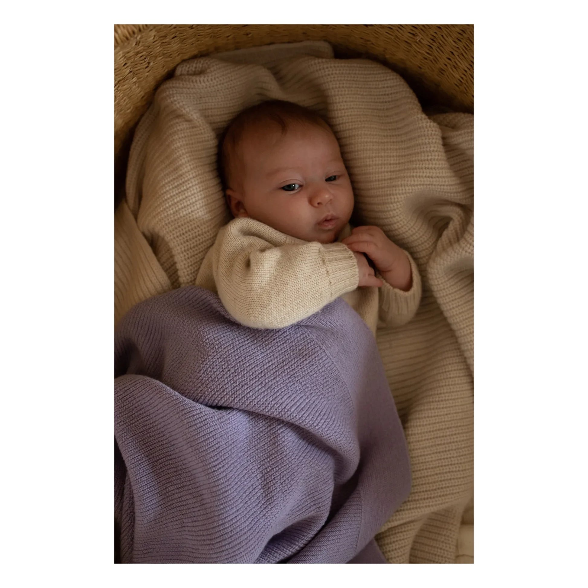 Hvid - Gust Merino Wool Blanket | Lilac